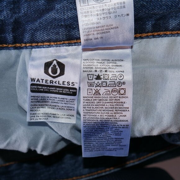 Levis 550 Relaxed Fit Tapered Leg Denim Jeans Men's Size 48x30 Stonewashed Blue - Picture 10 of 11